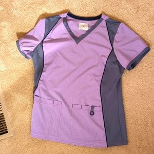 Scrubstar Purple/Gray Scrub Set